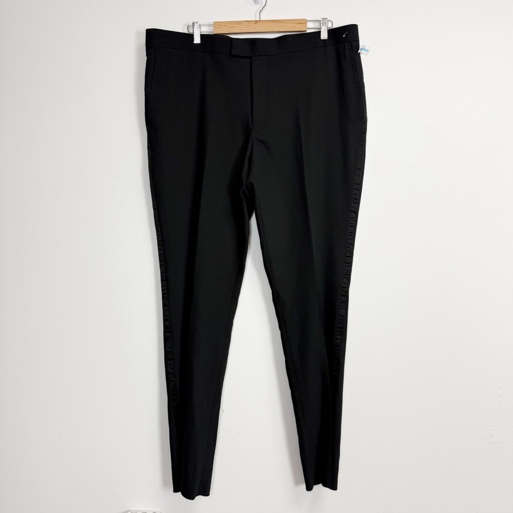 Nordstrom Rack Pants Mens 42 W Black Dress Pant Trim Fit NWOT NEW